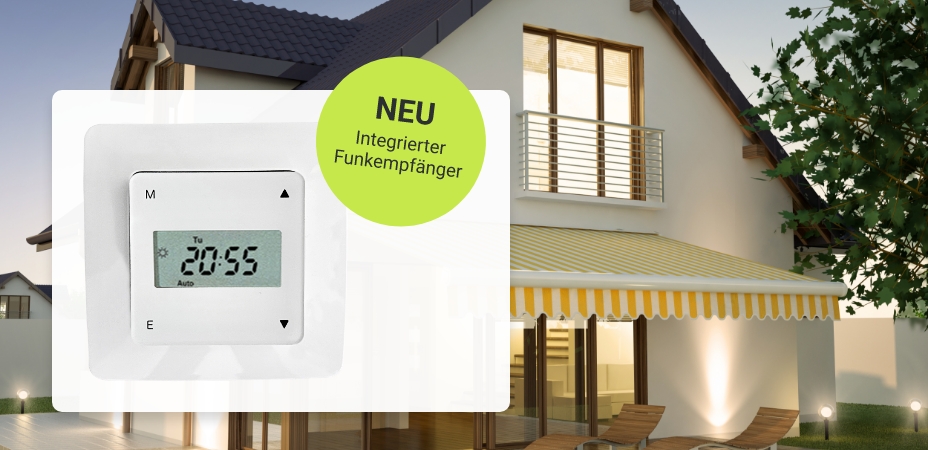 Vesta Home Funktimer – die neue Funk-Zeitschaltuhr für BREL-Antriebe